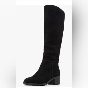 NWT Blondo Tatiana Wide Calf Black Suede Knee High Waterproof Boots SZ 10 Wide